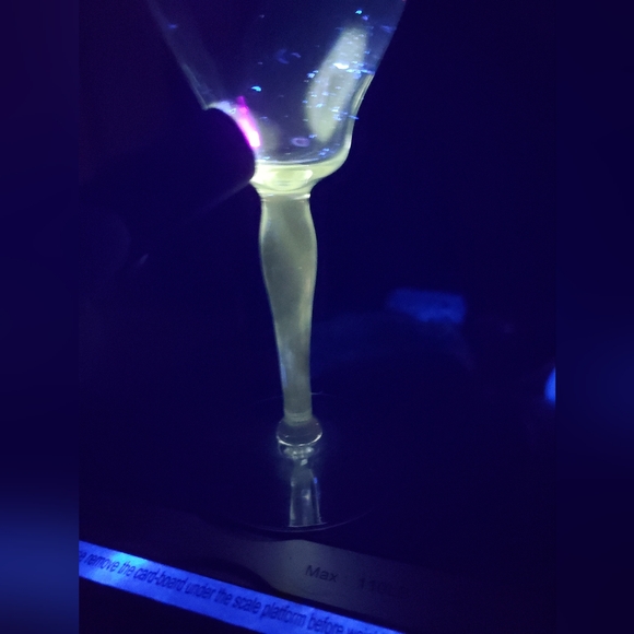 Glastonbury-Lotus Platinum Water Goblet Glasses 7 1/2" Vintage Glows ~ Set Of 4 - Picture 12 of 12